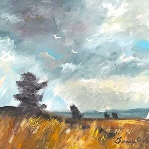 Voilier à l'Horizon Lointain - France Aubé